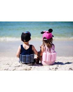 Float Suit for barn med flyteelementer farge Rosa str 2-3 år