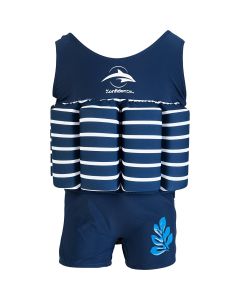 Badedrakt barn med flyteelementer farge Blå str 2-3 år